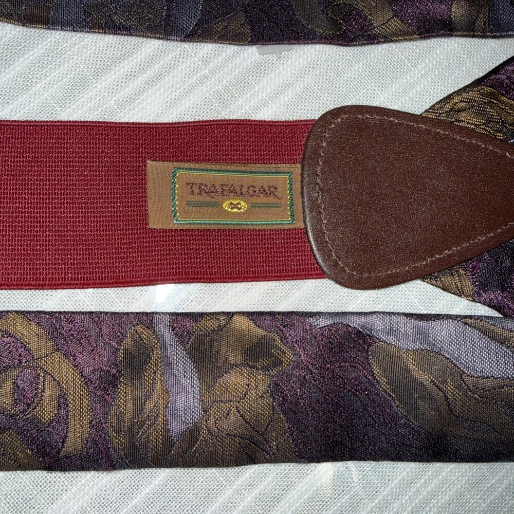 Trafalgar Limited Edition Men Silk suspenders braces Saint Angel - Picture 7 of 12